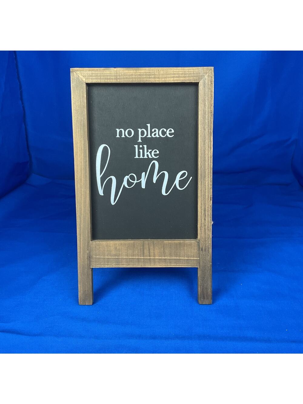 Double-Sided Mini Chalkboard Easel - "No Place Like Home"